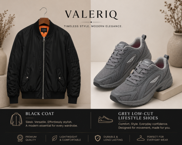 Valeriq Premium Black Coat for Women | Elegant Winter Long Coat | Timeless Luxury Outerwear